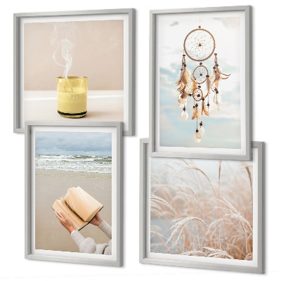 Multi-piece wall decor set Summer landscapes boho style