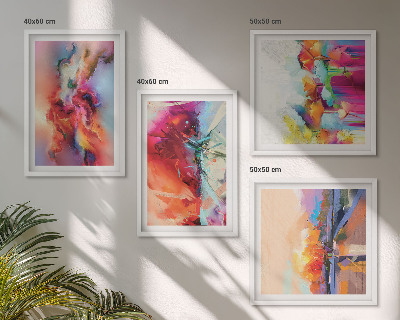 Multi-piece wall decor set Colorful abstractions of form