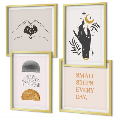 Multi-piece wall decor set Minimalist boho illustrations