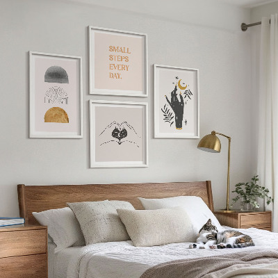 Multi-piece wall decor set Minimalist boho illustrations