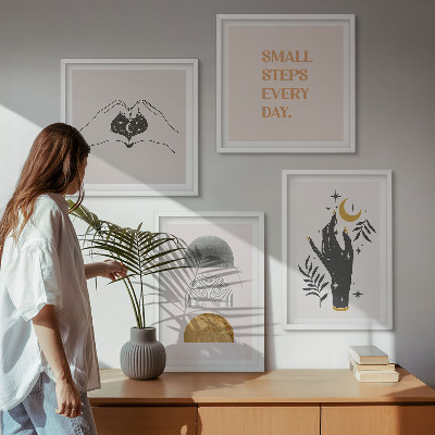 Multi-piece wall decor set Minimalist boho illustrations