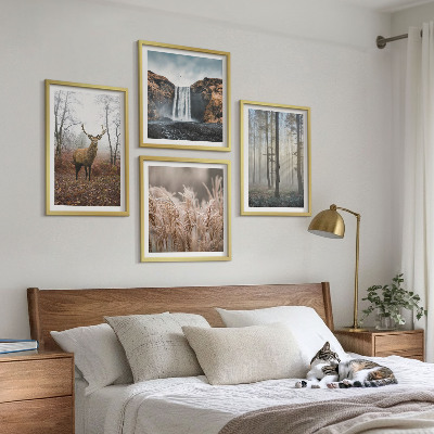 Multi-piece wall decor set Forest landscapes of wild nature