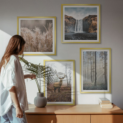 Multi-piece wall decor set Forest landscapes of wild nature