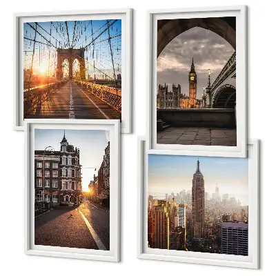 London view wall art set multi-piece canvas painting set