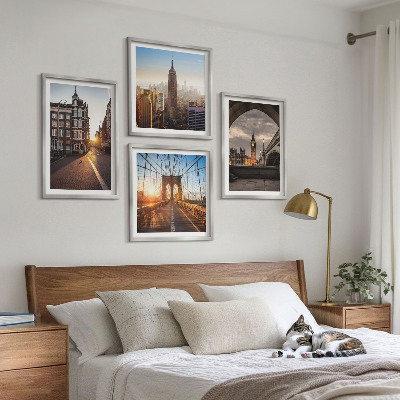 Multi-piece wall decor set London view painting set