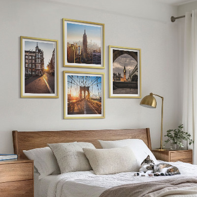 Multi-piece wall decor set London view painting set