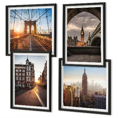 London view wall art set multi-piece canvas painting set