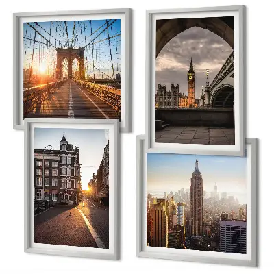 London view wall art set multi-piece canvas painting set