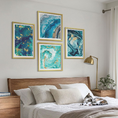 Multi-piece wall decor set Decorative paint abstractions