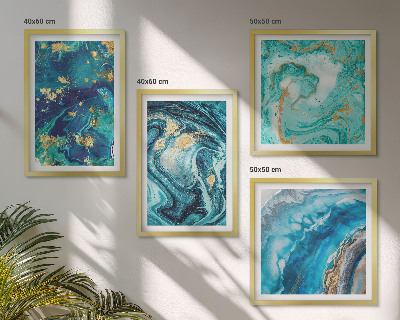 Multi-piece wall decor set Decorative paint abstractions
