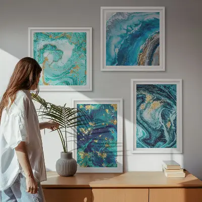 Multi-piece wall decor set decorative abstract paintings