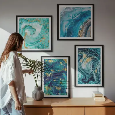Multi-piece wall decor set decorative abstract paintings