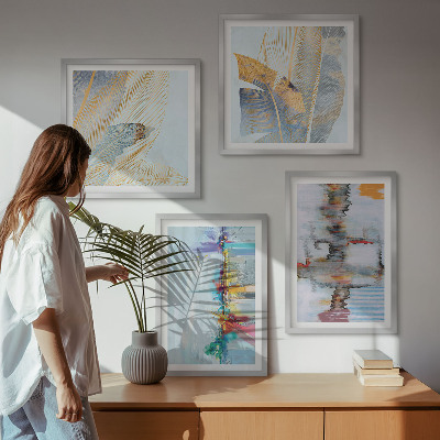 Wall art set Abstract painting compositions