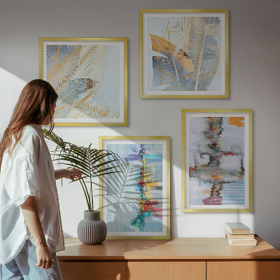 Wall art set Abstract painting compositions
