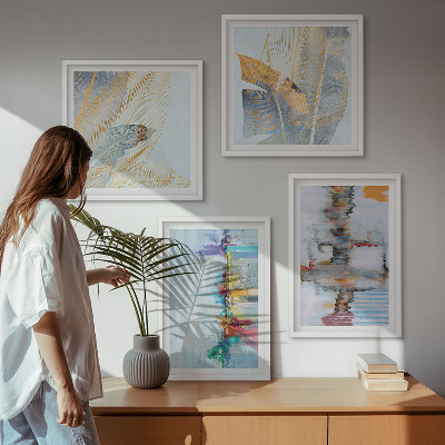 Wall art set Abstract painting compositions
