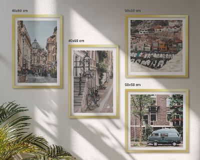 Multi-piece wall decor set City views of buildings