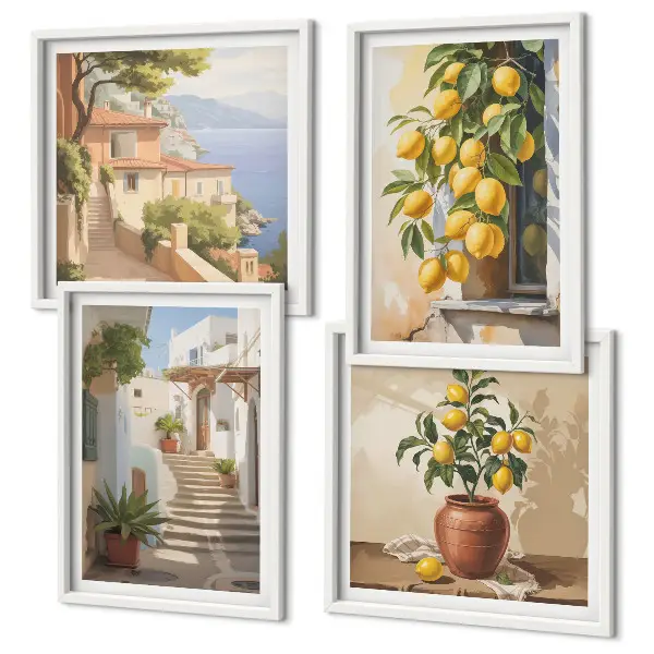 Lemon Streets Sea View wall art set wall art set
