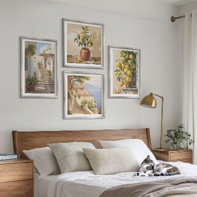 Wall art set Lemon Streets Sea View