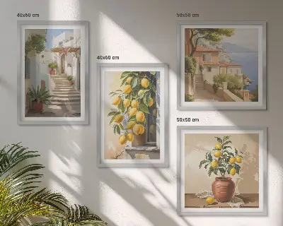 Lemon Streets Sea View wall art set wall art set