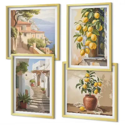 Lemon Streets Sea View wall art set wall art set