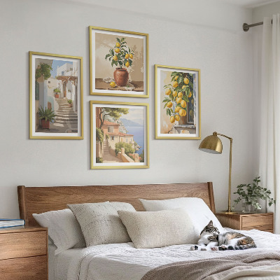 Wall art set Lemon Streets Sea View