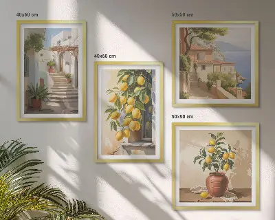 Lemon Streets Sea View wall art set wall art set