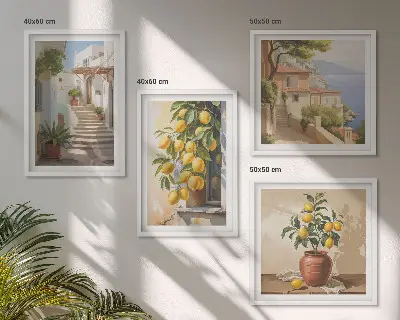 Lemon Streets Sea View wall art set wall art set