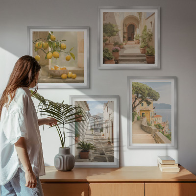 Multi-piece wall decor set Citrus tree in the seaside window