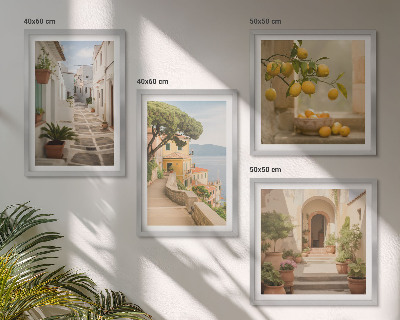 Multi-piece wall decor set Citrus tree in the seaside window