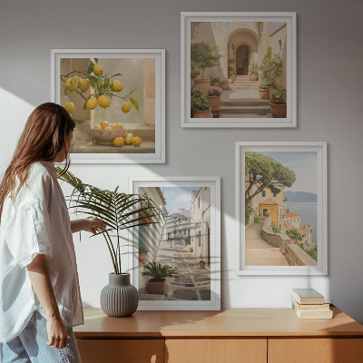 Multi-piece wall decor set Citrus tree in the seaside window
