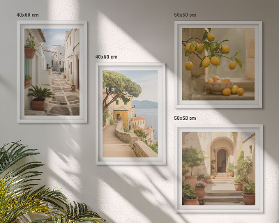 Multi-piece wall decor set Citrus tree in the seaside window