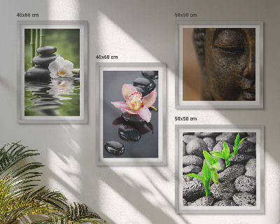 Multi-piece wall decor set Peaceful Zen Flower Buddha Composition