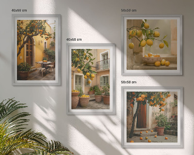 Multi-piece wall decor set Citrus garden in the sun
