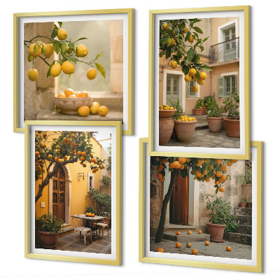 Multi-piece wall decor set Citrus garden in the sun