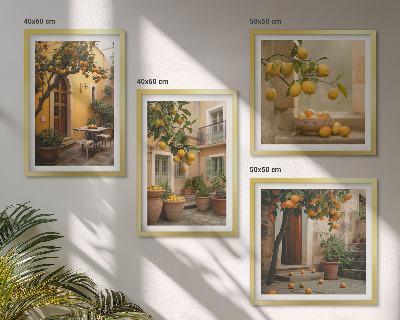 Multi-piece wall decor set Citrus garden in the sun