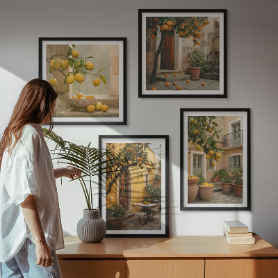 Multi-piece wall decor set Citrus garden in the sun