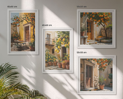 Multi-piece wall decor set Citrus fruits in the sun