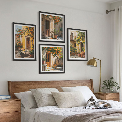 Multi-piece wall decor set Citrus fruits in the sun