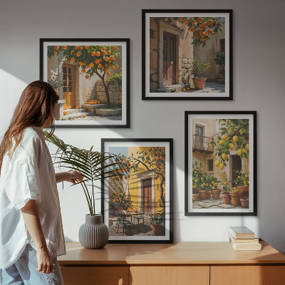 Multi-piece wall decor set Citrus fruits in the sun