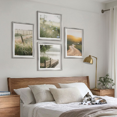 Multi-piece wall decor set Landscape meadow road west