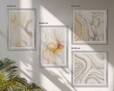 Multi-piece wall decor set Abstract warm patterns