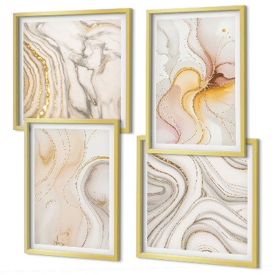 Multi-piece wall decor set Abstract warm patterns