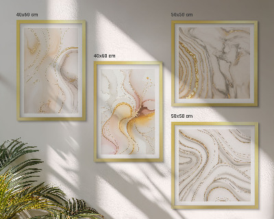 Multi-piece wall decor set Abstract warm patterns