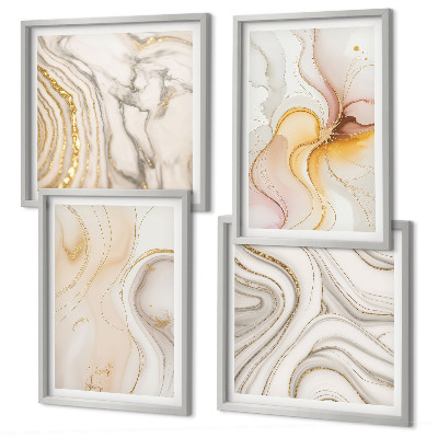 Multi-piece wall decor set Abstract warm patterns