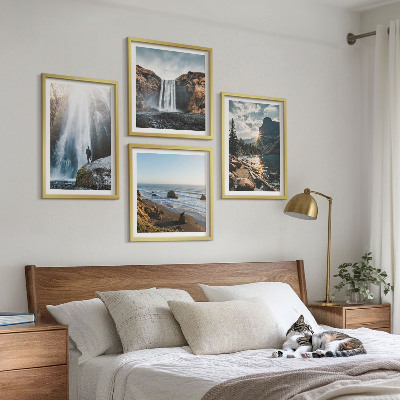 Multi-piece wall decor set Waterfalls mountains landscapes nature