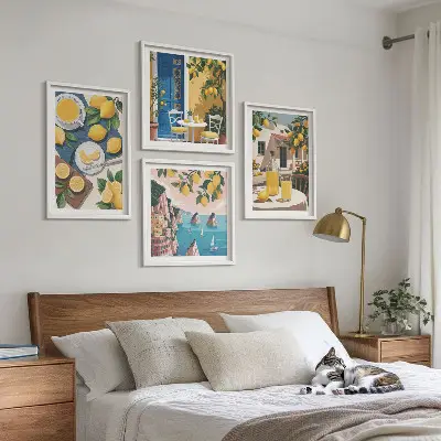 Patio Sun Lemonade wall art set of 4 pieces