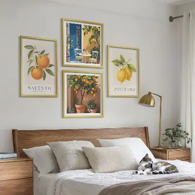 Amalfi lemons and oranges wall art set