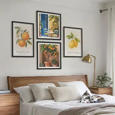 Amalfi lemons and oranges wall art set