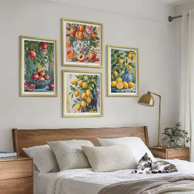 Fruit compositions wall art set of 4 pieces