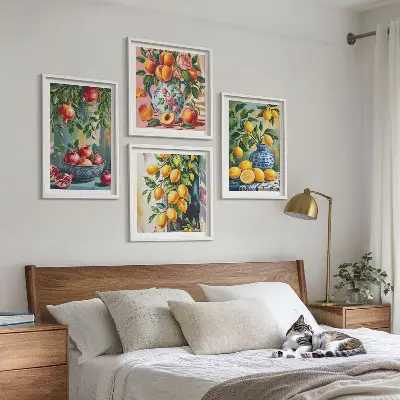 Fruit compositions wall art set of 4 pieces